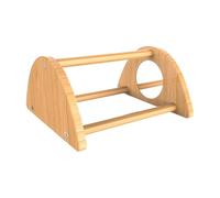 Poussin perchoir sous lampe chauffante | Jouet pour poussins dans l'écurie chauffante - Coq jouet miroir perchoir en bois naturel fournitures d'étable pour le divertissement