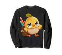 Poussins mignons avec des trucs scolaires Maternelle Enfants tout-petits Sweatshirt