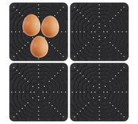 Poussions de nidification pour poulailler, pads de nidification pour poulets,Lit de nidification de poule - Litière élastique lavable 4x silicone pour couvée à perchoir pose des poudres de pouces de p