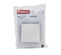 Poussoir 1 poste blanc Legrand Mosaic Easy-Led