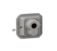 poussoir à clé - barillet européen - gris - composable - legrand plexo 069705l