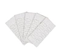 Poussoir à cuticules auto-adhésif papier abrasif pour manucure art pré-polissage papier abrasif 50 feuilles de papier abrasif