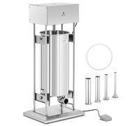 Poussoir à saucisse - 30 l - électrique - avec 4 tubes de remplissage - Royal Catering RCSS-030E