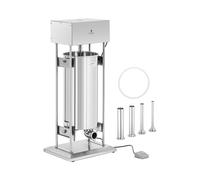Poussoir à saucisse - 30 l - électrique - avec 4 tubes de remplissage - Royal Catering RCSS-030E