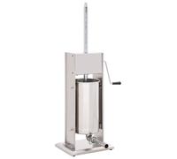 Poussoir à Saucisse Manuel 10 L Acier Inoxydable Machine de Remplissage vidaXL