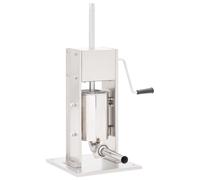 Poussoir à Saucisse Manuel 15 L Acier Inoxydable Machine de Remplissage vidaXL