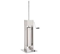 Poussoir à Saucisse Manuel 15 L Acier Inoxydable Machine de Remplissage vidaXL