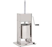 Poussoir à saucisse manuel Argenté 10 L Acier inoxydable Argent G