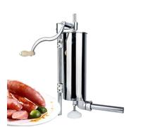 Poussoir à Saucisse Manuel Remplisseuse Manuelle De Saucisses, 165mm/6.5 Pouces, Viande, En Acier Inoxydable, Machine Remplissage, Tube, Seringue Faite Maison, 4 Pièces(3.8cm)