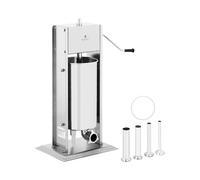 Royal Catering RCWV-15L Poussoir à saucisse vertical - 15 l Poussoir à Saucisses Manuel vertical Machine à saucisses Vertical