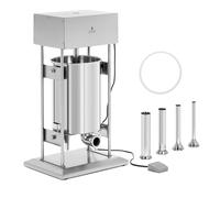 Poussoir à saucisses - 20 l - électrique - avec 4 tubes de remplissage - Royal Catering RCSS-020E