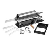 Poussoir a saucisses 3kg INOX + 4 entonnoirs + Boyaux de Porc ø 28mm - 15m - Poussoir à viande Horizontal - AlcoFermBrew