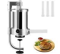 Poussoir à Saucisses - VEVOR - 1,5L Machine à Saucisse Manuel Verticale - Inox 3 Tubes