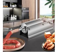 VEVOR Machine à Saucisse 5L Remplissage de Saucisse horizontal de saucisse remplissante de saucisse pour la maison et l'utilisation commerciale en acier inoxydable