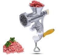 Poussoir à Viande Manuel, Hachoir à Viande Manuel Machine Remplissage Saucisses en Aluminium Multifonction Domestique Lavement Garnissage Saucisse pour porc poulet poisson légumes - 21x14x8cm