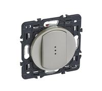 Poussoir à voyant Complet Céliane - 6A - Titane