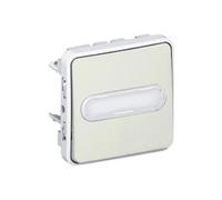 Legrand - Poussoir porte-étiquette lumineux (voyant fourni) Plexo - Blanc