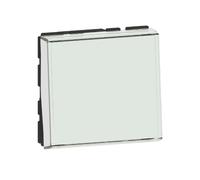 Poussoir avec porte-étiquette Mosaic Easy-Led 6A 2 modules LEGRAND 099412 blanc