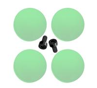 Poussoir de porte - 4 pièces en métal de silicone taille standard | Remplacement du bouton de sonnette | Bouton de sonnette avec câble pour une installation facile qui garantit une notification de