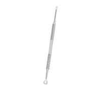 Poussoir d'épiderme à double tête antirouille avec poignée ergonomique pour manucure professionnelle et usage domestique permanent non terni collecteur d'épiderme double plan