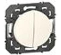 Poussoir double DOOXIE 6A finition blanc - LEGRAND - 600008 Noir G