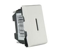 Legrand Bouton poussoir à voyant Mosaic 1 module blanc