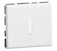 Poussoir inverseur MOSAIC 2 modules à voyant IP 31 - LEGRAND - 077042