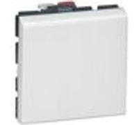 Poussoir inverseur MOSAIC 2 modules blanc - - 077041
