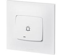 Legrand Poussoir lumineux Neptune résidentiel – Voyant inclus Connexion rapide, Fixation griffes/vis