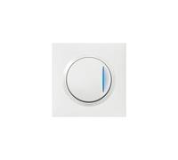 Legrand Bouton poussoir Dooxie One lumineux complet 1 poste 6A 250V blanc 600716