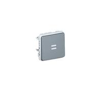 Legrand 069542 Poussoir No Lumineux Étanche Plexo Composable IP55, 10A, Gris