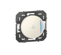 Poussoir lumineux avec marquage sonnette à équiper d'un voyant dooxie finition blanc - 600019 - Legrand