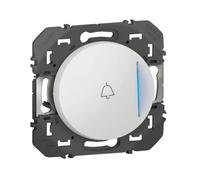 Poussoir lumineux marquage sonnette DOOXIE àéquiper d'un voyant - blanc
