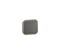 Poussoir NO étanche Plexo 10A IP55 IK08 avec enjoliveur finition anthracite - 069810L - Legrand