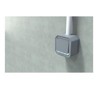 Poussoir NO lumineux composable avec enjoliveur - étanche - anthracite - Plexo LEGRAND