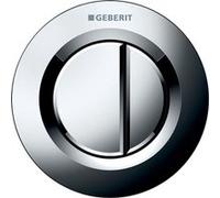 Poussoir pneumatique à encastrer double touche chromé - GEBERIT - 116.042.21.1 Gris foncé G