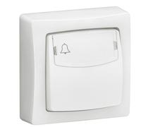 Poussoir porte étiquette 6A pour appareillage saillie complet 250 V avec borne automatique - LEGRAND - 086009L