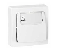 Poussoir porte-étiquette Appareillage saillie complet 6A blanc - 86009 - Legrand