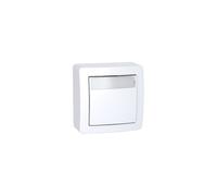 Poussoir porte étiquette blanc Schneider Alrea