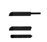 Poussoir Porte Placard Lot de 3 loquets d'armoire invisibles à pousser for ouvrir, loquet porte déverrouillage tactile, charnière for placard, tiroir, amortisseur(Black)