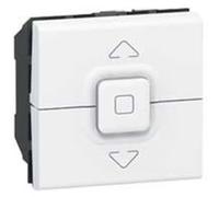 Poussoir pour 1 ou plusieurs volets-roulants - Mosaic - 2 modules - blanc blanc G