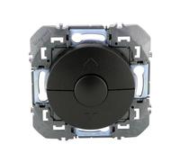 Poussoir pour commande de volets roulants Dooxie Legrand - Noir mat