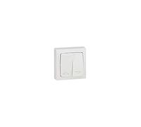 Poussoir pour volets roulants Appareillage saillie complet - Blanc