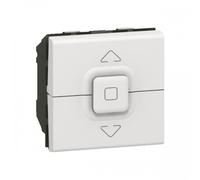 Poussoir pour volets roulants Mosaic - 2 modules - blanc LEGRAND