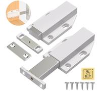 Poussoir Push to Open Jiayi Lot de 2 Loquet Aimant Poussoir Porte Placard | Ouverture Push Pull pour Armoire Pousse Touche Lache Magnetique pour Porte Systeme Fermeture pour Tiroir Meuble Cuisine