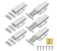 Poussoir Push to Open Jiayi Lot de 6 Aimant Poussoir Porte Placard | Ouverture Push Pull pour Armoire Loquet Magnetique Pousse pour Porte Fermeture Touche Lache pour Tiroir Camping-car Cuisine
