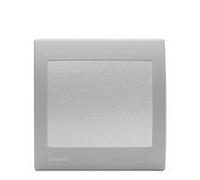 Poussoir Silver Delta Iris + Plaque basic Silver-SIEMENS