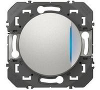 Legrand 600116 Poussoir simple avec voyant lumineux dooxie 6A 250V~ finition alu