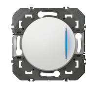 Poussoir simple - Legrand - Dooxie - 6A - 250V - Blanc - Interrupteur intérieur