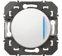 bouton poussoir - lumineux - noir - legrand dooxie 600216